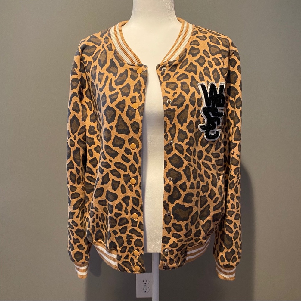 Wesc Leopard Print Varsity Jacket - image 5